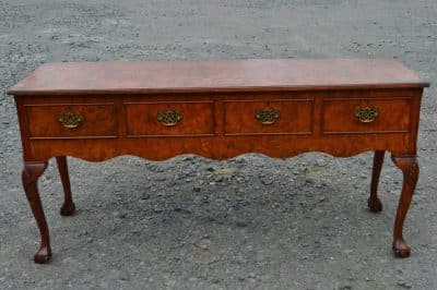 A mid 20th cent burr walnut dresser
