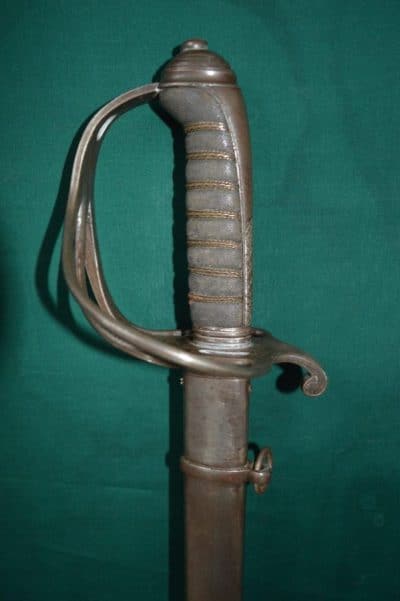Rare Scottish basket hilt artillery sword Antique swords Antique Furniture 4