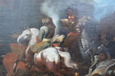 Huge 17th cent Dutch master battle scene. - Image 2