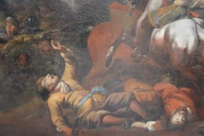 Huge 17th cent Dutch master battle scene. - Image 4