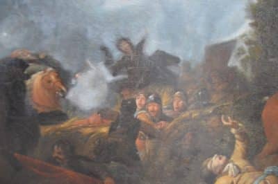 Huge 17th cent Dutch master battle scene. - Image 5