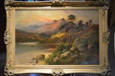 A De Breanski. Highlands oil painting. Antique Art 4