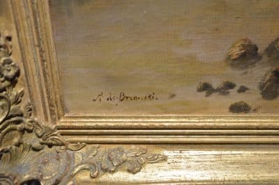 A De Breanski. Highlands oil painting. - Image 3