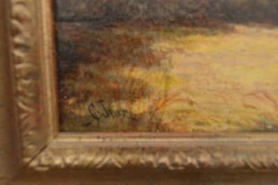 G Jewett Oil painting “Eventide” Antiques Scotland Antique Art 4