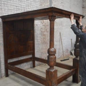 Charles II Oak four poster bed. Antiques Scotland Bedroom Antiques