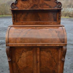 A Victorian burr walnut cylinder desk Antiques Scotland Antique Desks