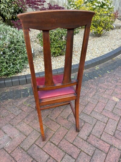 Set of Six Arts & Crafts Walnut Dining Chairs - Image 8