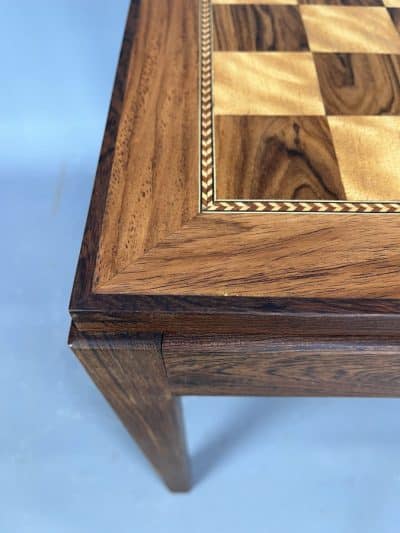 Mid Century Rosewood Chess Table chess table Antique Furniture 9