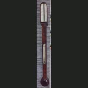 Early Victorian mahogany stick barometer 18th Cent Antique Barometers