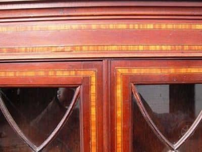 Edwardian astrigal glazed two door mahogany bookcase Andrew Christie Antique Bookcases 6