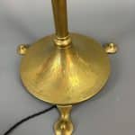 Arts & Crafts Brass Converted Oil Floor Lamp floor lamp Antique Lighting
