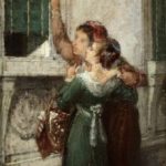 James Bertrand Oil painting 19th century Antique Art