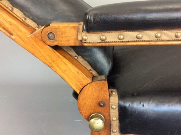 19th Century Scottish Reclining Library Reading Chair - Image 6