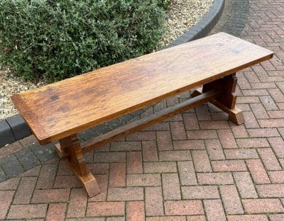 Arts & Crafts Oak Bench Arts & Crafts Antique Benches 3