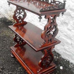 Victorian Rosewood Whatnot 19th century Antique Furniture