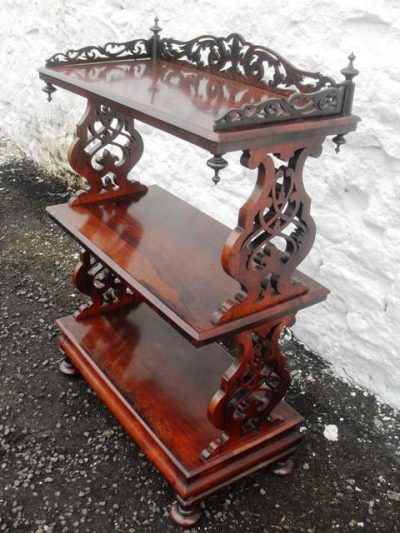 Victorian Rosewood Whatnot 19th century Antique Furniture 3