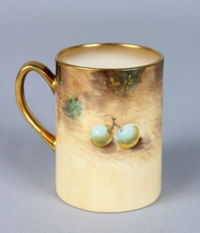 Royal Worcester fallen fruits coffee can - Image 2