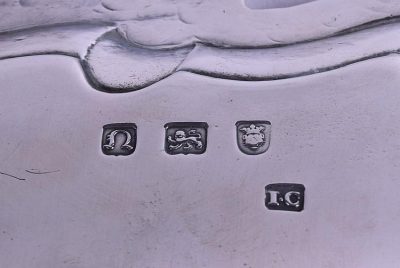SOLD  Georgian scalloped silver salver, (Circa; 1768) - Image 2