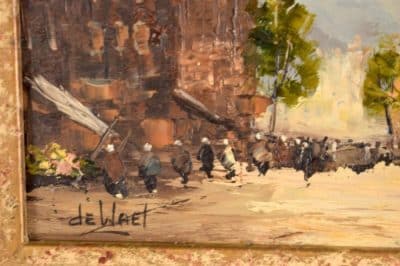 Impressionist painting manner of Eugene Galien Laloue Andrew Christie Antique Art 4