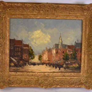 Impressionist painting manner of Eugene Galien Laloue Andrew Christie Antique Art