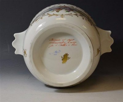 SOLD 19th cent French Paris Porcelain wine cooler, circa 1880. 19th century Antique Ceramics 4