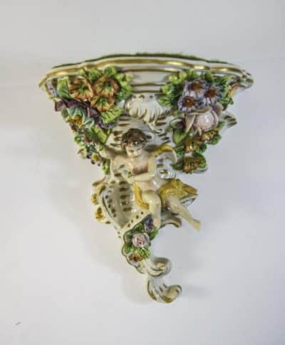 SOLD Sitzendorf porcelain wall bracket. - Image 6