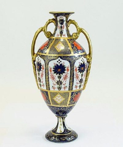 SOLD Derby twin handle urn. (Imari Pattern) Antiques Scotland Antique Art 3
