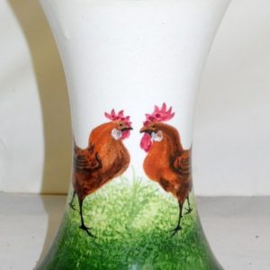 Wemyss Ware ‘Cockerel and Hen’ Beaker Vase. Antiques Scotland Antique Ceramics 3