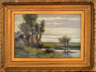 Pair ABRAHAM HULK, Jnr Oil Painting