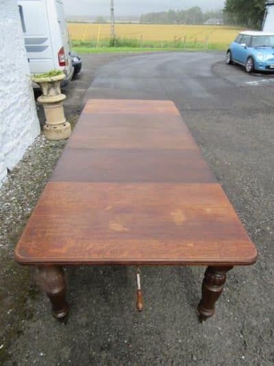 SOLD Victorian oak windout dining table 19th century Antique Furniture 5