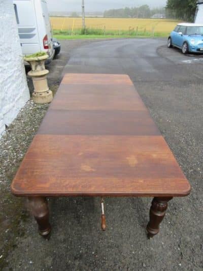 SOLD Victorian oak windout dining table - Image 3