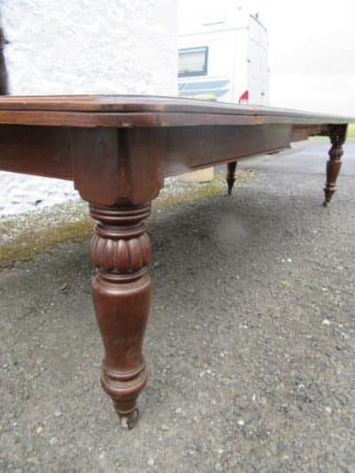 SOLD Victorian oak windout dining table - Image 4