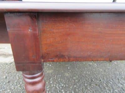 Victorian Six leg drop leaf mahogany dining table. - Image 3