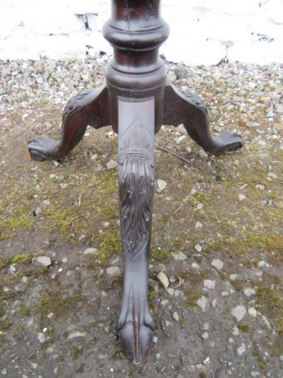 SOLD Georgian mahogany carved torchiere - Image 2