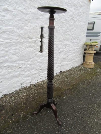 SOLD Georgian Mahogany torchiere