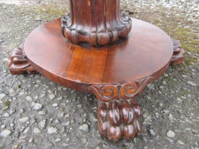 William 1V Rosewood fold over card table 19th century Antique Tables 7