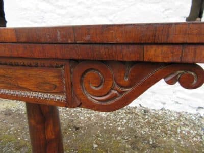 William 1V Rosewood fold over card table - Image 4
