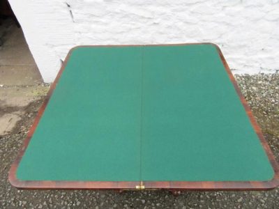 William 1V Rosewood fold over card table - Image 3
