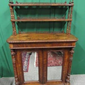 SOLD Victorian Burr walnut chiffonier burr walnut Antique Cabinets