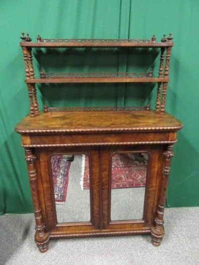 SOLD Victorian Burr walnut chiffonier burr walnut Antique Cabinets 3