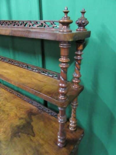 SOLD Victorian Burr walnut chiffonier - Image 4