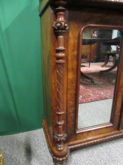 SOLD Victorian Burr walnut chiffonier burr walnut Antique Cabinets 5