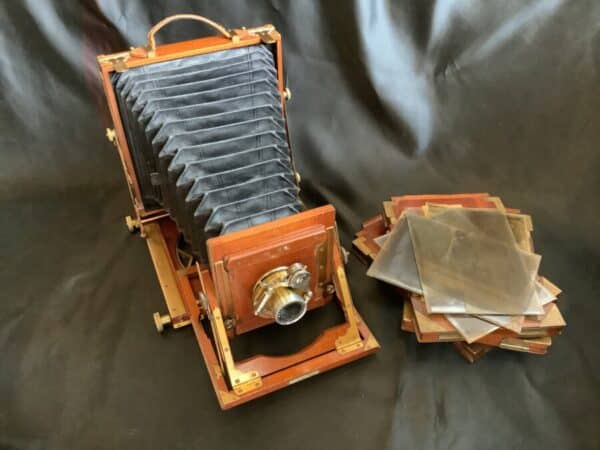 A MAGNIFICENT HALF PLATE WILLIAM BUTCHER 1903 CAMERA Antique Collectibles 7