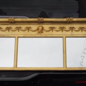 Regency gilt overmantle section mirror 19th century Miscellaneous