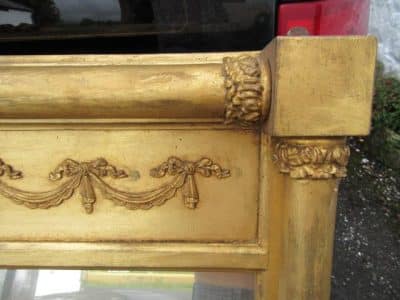 Regency gilt overmantle section mirror - Image 4