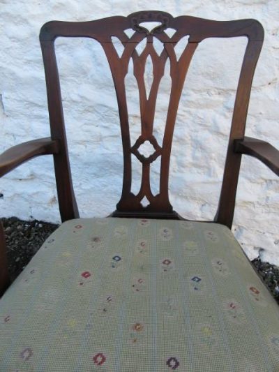 SOLD Georgian mahogany elbow chair - Image 3