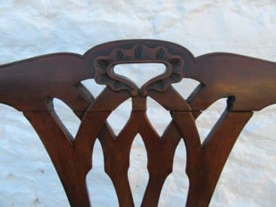 SOLD Georgian mahogany elbow chair 18th Cent Antique Chairs 7