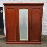 SOLD Victorian three door robe 19th century Antique Furniture