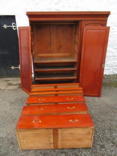 SOLD Victorian three door robe 19th century Antique Furniture 7