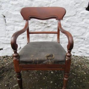 SOLD Victorian mahogany carver armchair 19th century Antique Chairs